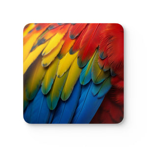 Coaster Set/4 - Macaw Feathers