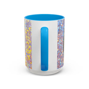 Colorful Mugs (11oz, 15oz), Disco Sand Dollar Macro