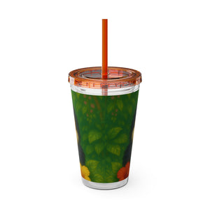 Tropical Tumbler with Straw | 16 oz: Baby Toucans