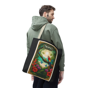 Tote Bag — Parrot Friends at Seashore, TLC Logo