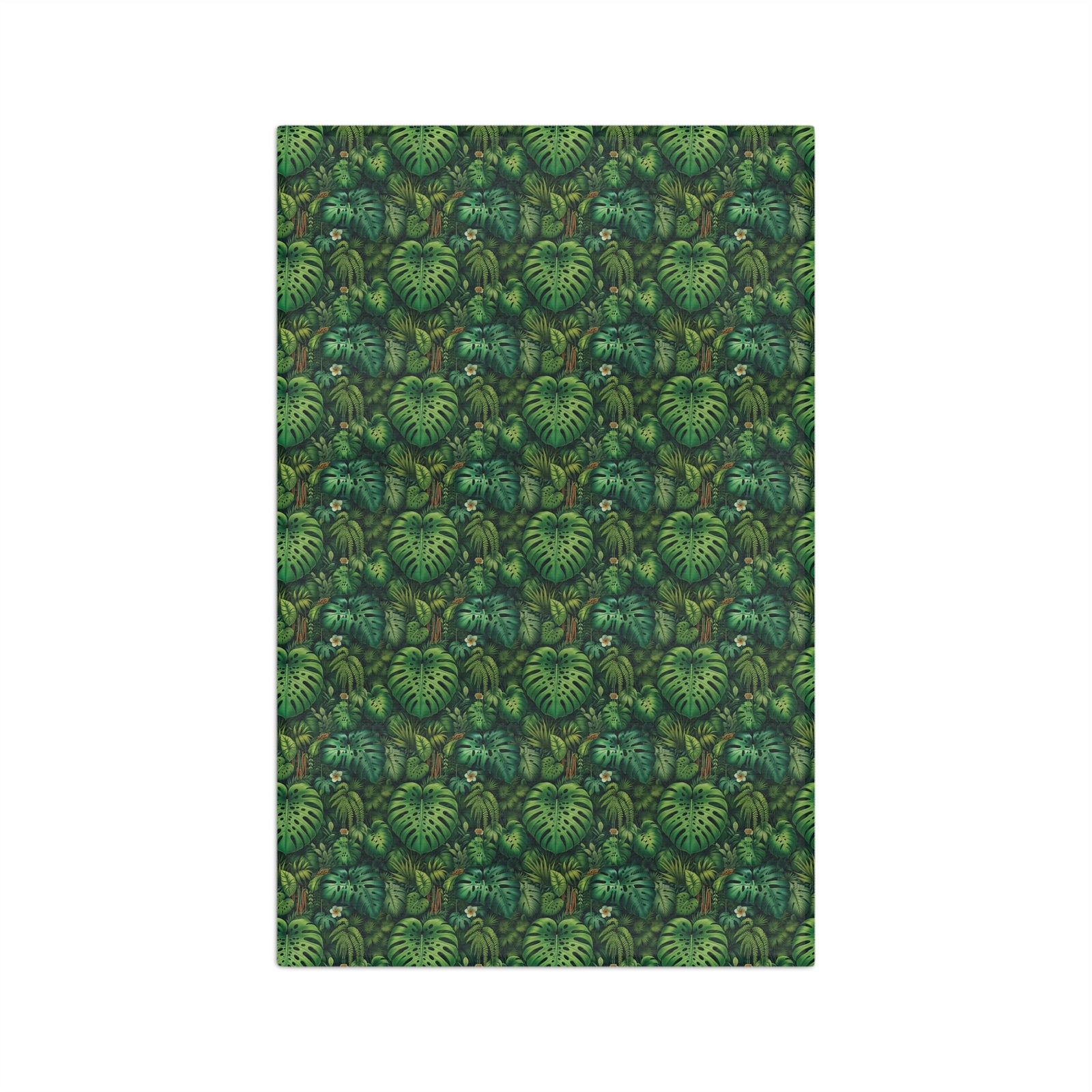 Tropical Microfiber Coffee/Tea Towel – Monstera Leaves