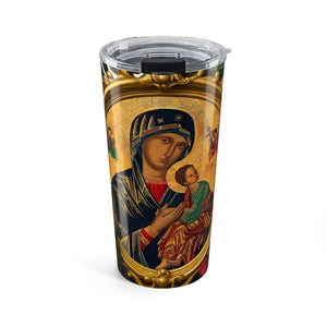 20oz Tumbler — Our Lady of Perpetual Help Travel Cup, Religious