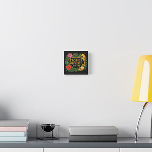 Tropical Wall Art — Tropics Lifestyle Coffee, Seahorse Logo, Black