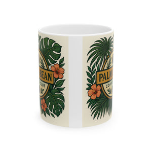 Ceramic White Mug - Palm & Bean Coffee Club