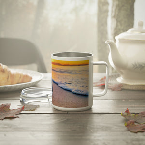 10oz Insulated Coffee Mug — Sunrise Beach Crystal Ball