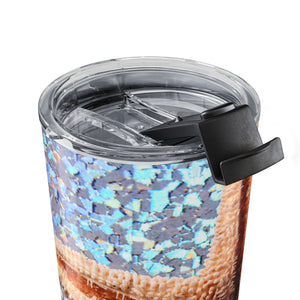 20oz Tumbler ~ Disco Starfish Glitter Insulated Travel Mug