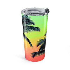 20oz Tumbler — Tropical Palm Glow Sangria Travel Cup