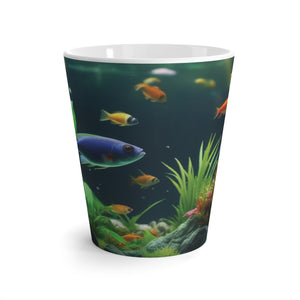 Copy of Latte White Mug - Tropical Fish Bowl #1