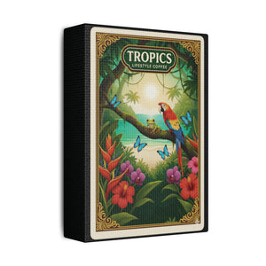 Tropical Wall Art — Seaside Rainforest Friends Coffee Brand Art