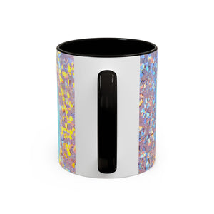 Colorful Mugs (11oz, 15oz), Disco Jade Turbo Shell Macro