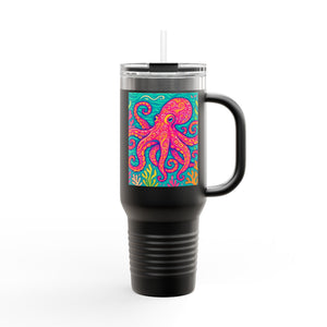 Insulated Travel Mug, 40oz / Kraken Joe, Red - Perfect for Outdoor Adventures