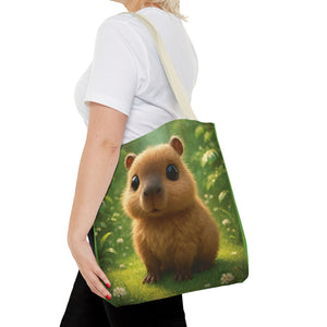 Baby Capybara Tote Bag - 3 Sizes
