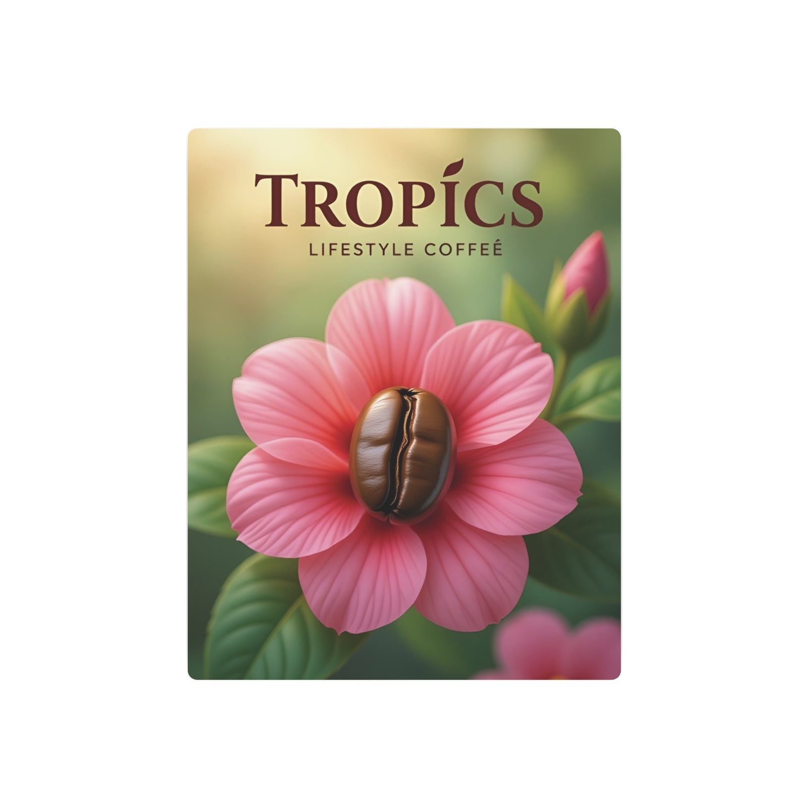 Metal Art Sign/Wall Decor ~ Coffee Bean Flower