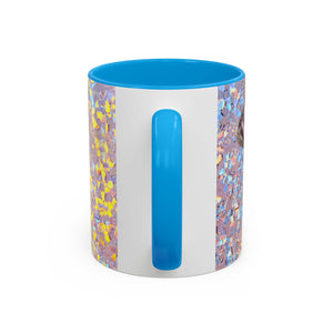 Colorful Mugs (11oz, 15oz), Disco Lavender Pearl Oyster Macro