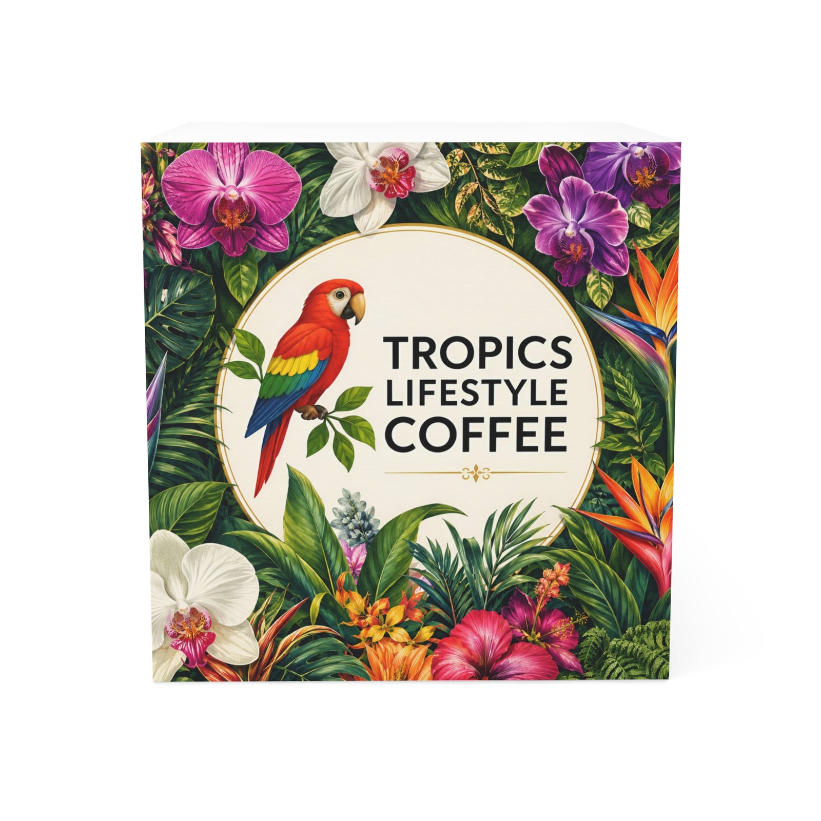 Tropical Note Cube — Tropics Lifestyle Coffee Sticky Notepad