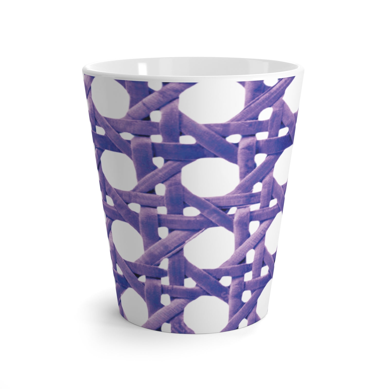 Latte White Mug - Amethyst Beach Chair Wicker