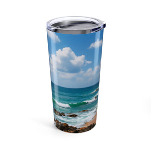 20oz Tropical Glossy Tumbler, Stainless Steel / Meet You There
