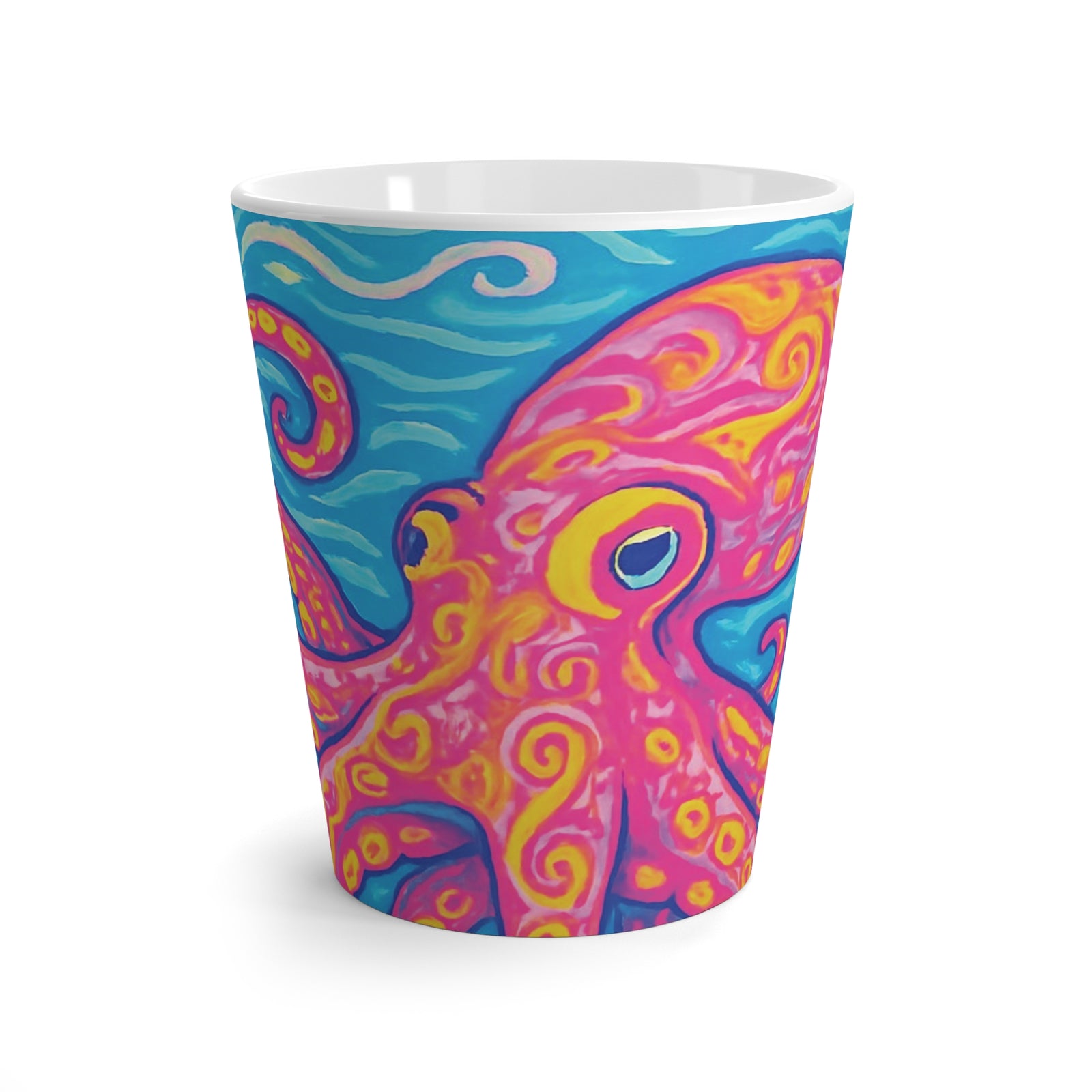 Latte White Mug - Kraken Joe