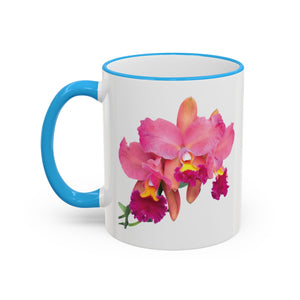 Accent Rim & Handle Mug – Tropics Lifestyle Coffee, Deco Long Logo