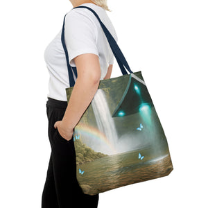 UFO and Waterfall Tote Bag - 3 Sizes