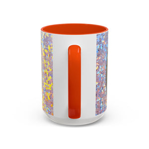 Colorful Mugs (11oz, 15oz), Disco Sand Dollar Macro