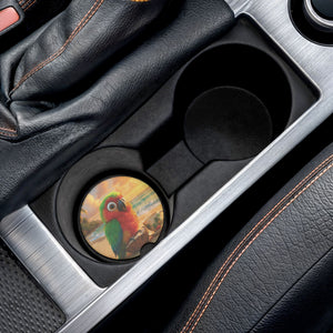 Tiki the Parrot ~ Soapstone Car Coaster -