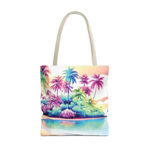 Watercolor Beach Tote Bag - 3 Sizes