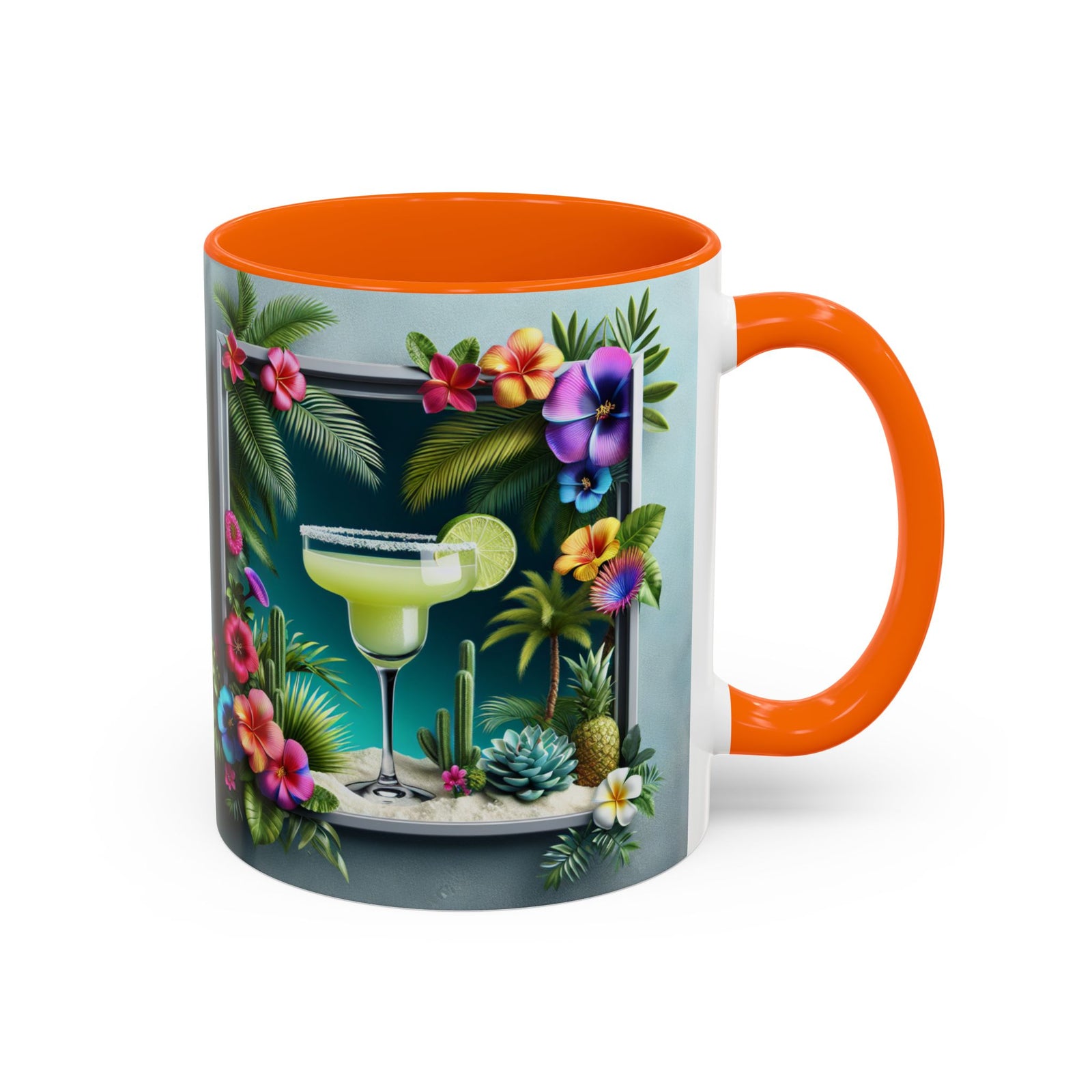 Accent Color Coffee Mug (11, 15oz), 8 Colors - Tropical Margarita