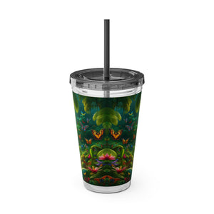Tropical Tumbler with Straw | 16 oz: Butterflies in a Dell