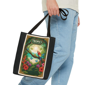 Tote Bag — Parrot Friends at Seashore, TLC Logo
