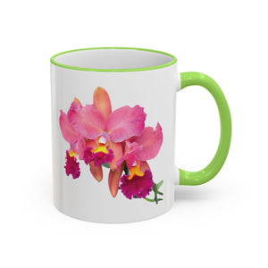 Accent Rim & Handle Mug – Tropics Lifestyle Coffee, Deco Long Logo