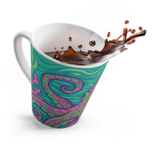 Latte White Mug, Gamma Kraken Joe