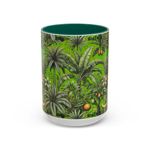 Accent Color Coffee Mug, Many Colors - 11oz & 15oz / Tropical Fruit, Green