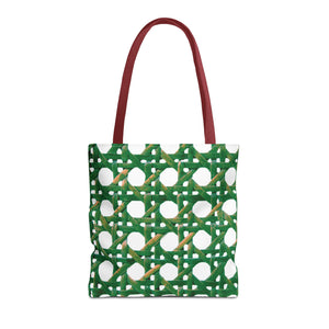 Beach Chair Wicker/Green Tote Bag - 3 Sizes