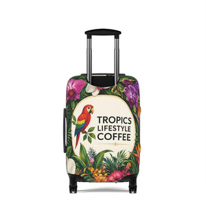 Tropics Lifestyle Coffee Floral Parrot Luggage Cover