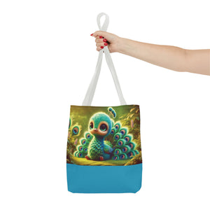 Baby Peacock Trio Tote Bag - 3 Sizes