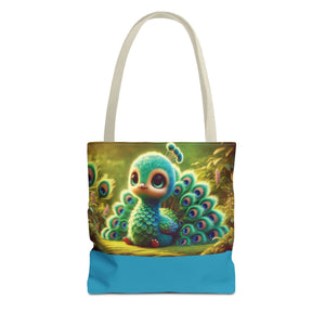 Baby Peacock Trio Tote Bag - 3 Sizes