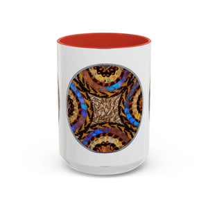 Accent Coffee Mug (11, 15oz), 8 Colors - Real Butterfly Wings Plate #3