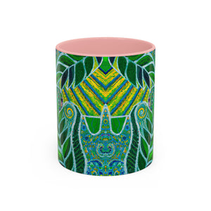 Accent Coffee Mug (11, 15oz), 8 Colors - Amazon Whimsy, Green