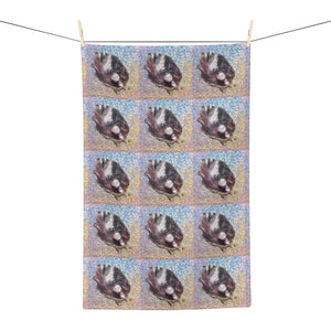 Microfiber Coffee/Tea Towel — Coastal Black Oyster Pearl