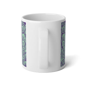 Jumbo Mug, 20oz, Seahorses Minty | Tropical Coffee Cup