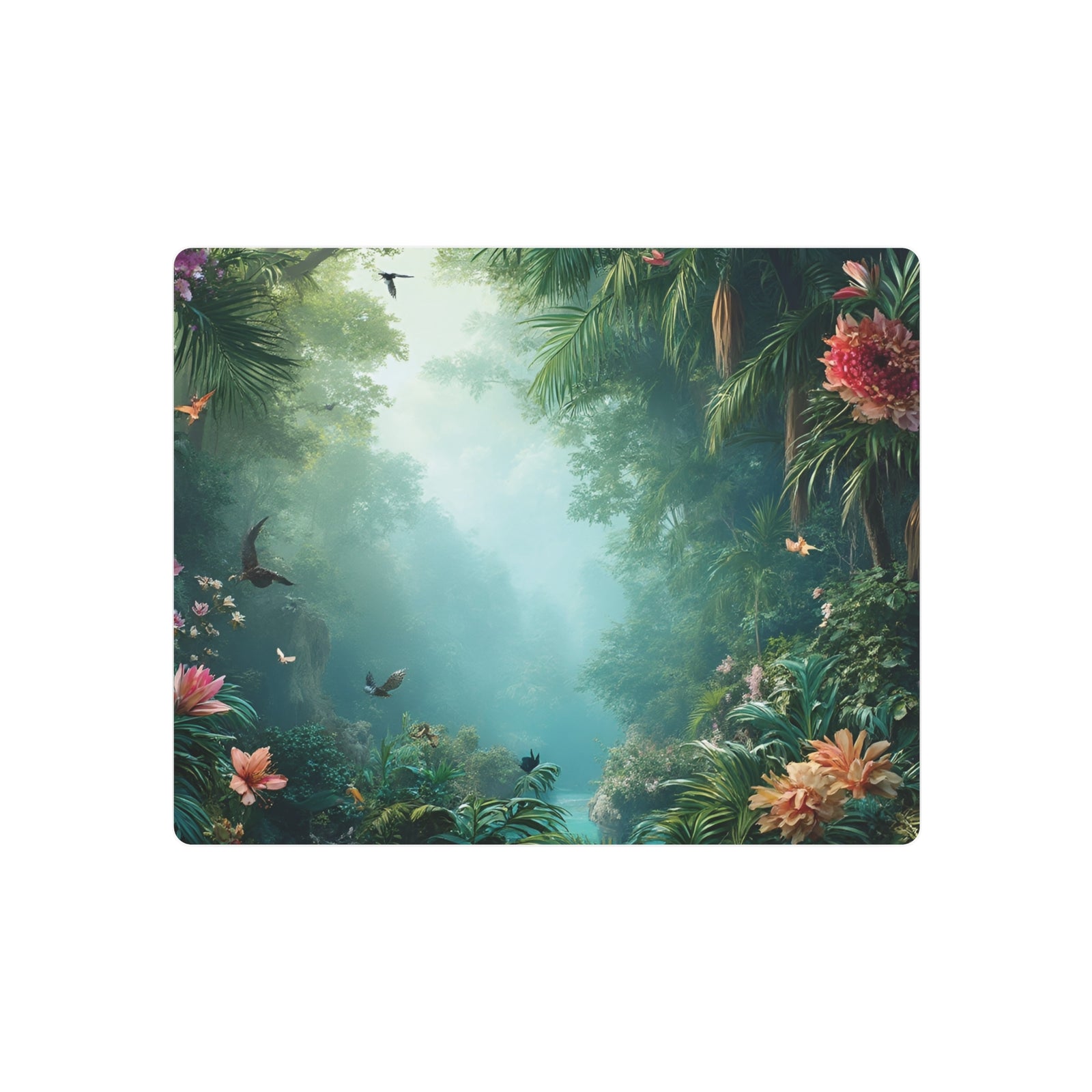 Tropical Jungle Metal Art Sign — Lush Rainforest Wall Decor