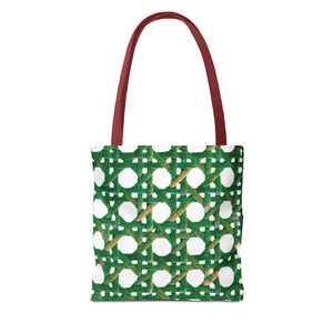 Beach Chair Wicker/Green Tote Bag - 3 Sizes