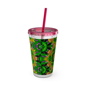 Tropical Tumbler with Straw | 16 oz: Kaleido Orchid