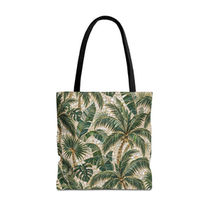Tropical Palms MosaicTote Bag – Vintage Beach Market Bag