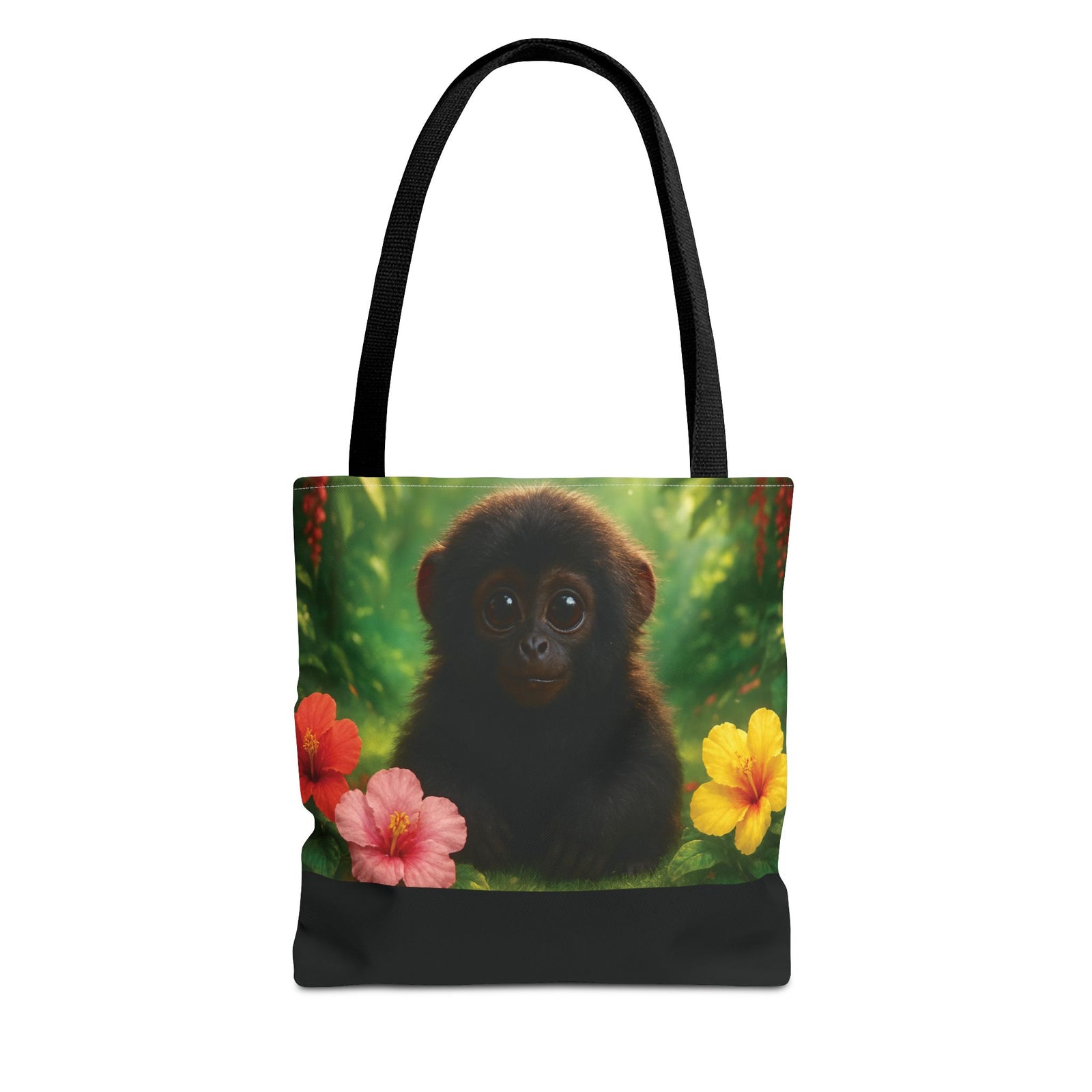 Baby Howler Monkey Trio Tote Bag - 3 Sizes