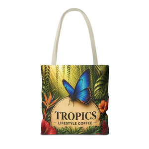 Rainforest Butterfly Coffee Brand Tote Bag - 3 Sizes