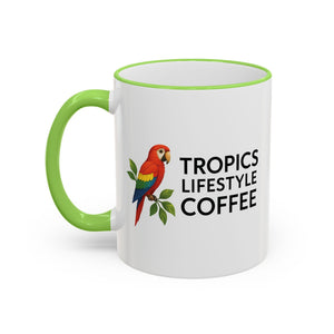 Tropics Lifestyle Coffee Accent Rim Mug (11oz & 15oz)