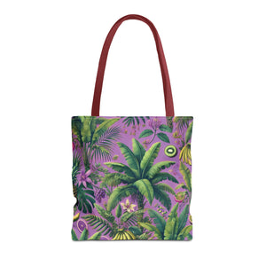 More Tropical Fruit/Deep Lilac Tote Bag - 3 Sizes
