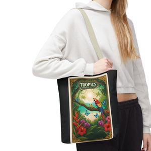 Tote Bag — Parrot Friends at Seashore, TLC Logo